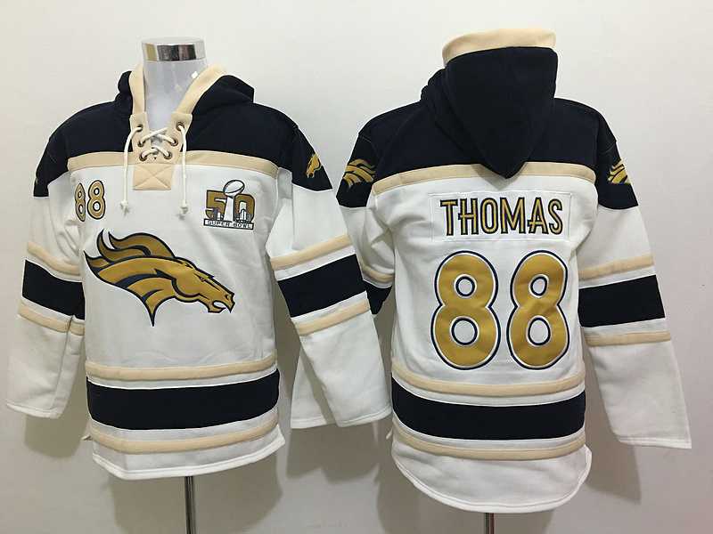 Nike Denver Broncos #88 Demaryius Thomas White Sawyer Hooded Sweatshirt Super Bowl 50 Collection NFL Hoodie,We sell and wholesale Nike Denver Broncos #88 Demaryius Thomas White Sawyer Hooded Sweatshirt Super Bowl 50 Collection NFL Hoodie on line form chian!